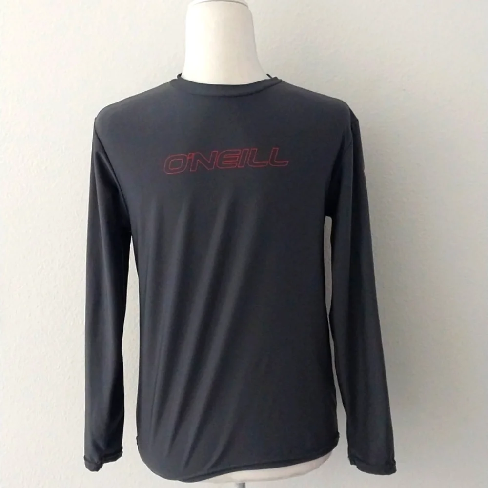 O'niell Kid's Gray Logo Rashguard size 18